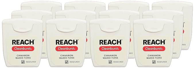 Reach Cleanburst Cinnamon Dental Floss 12 Count