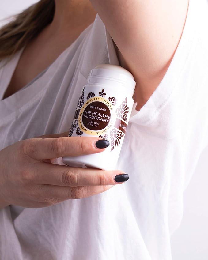 Lavanila Pure Vanilla Deodorant for Women 2-Pack (2 Oz Each) - Natural Aluminum Free Solid Stick Deodorant Made In USA Vegan