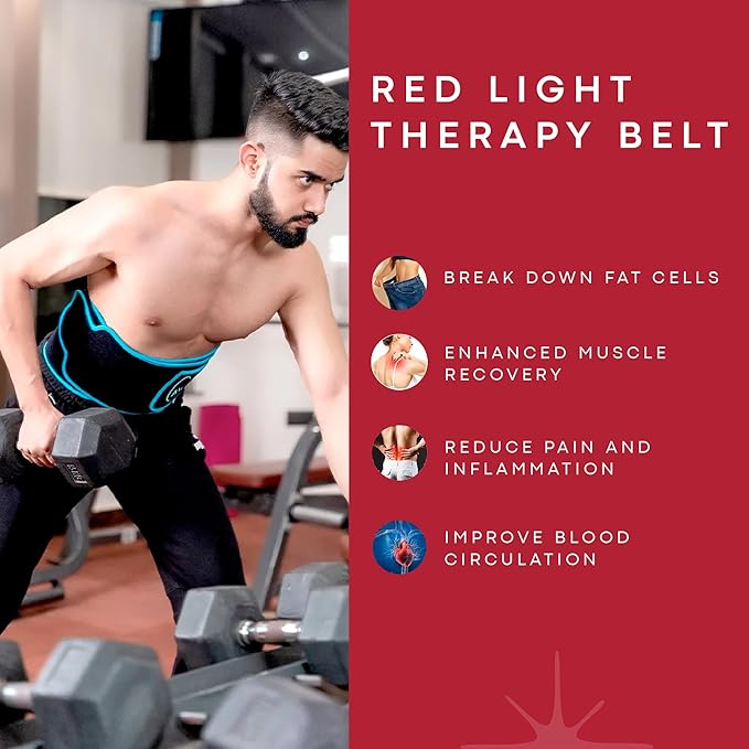 Red Light Therapy for Body – Infrared Heating Pad with 105 LEDs – Wearable Red Light Therapy Belt for Relaxation Recovery &amp Comfort – Infrared Light Therapy Device