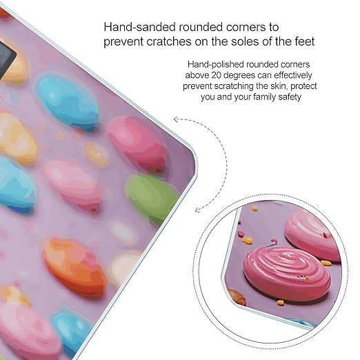 Many Colored Ice Cream Scale for Body Weight Smart Scales Digital Bathroom Scale High Precision Weighing Scales with Large Display Weighing Machine for People