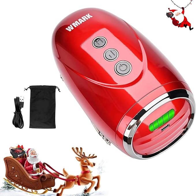 Professional Haircut Massager/Cordless Handheld Massager Vibration Neck/Legs/Hands/face Massager 2 Massage nodes 2600AMH (Red)