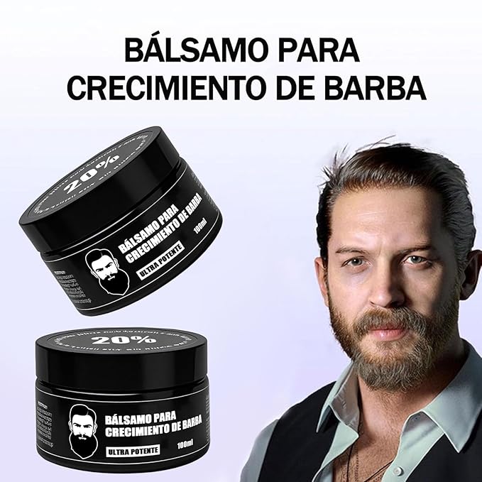 Estimulante Para Barba – Bálsamo de Crecimiento Ultra Potente Beard Stimulating Balm Moisturizes &amp Strengthens Beard 100 ml / 3.5 oz
