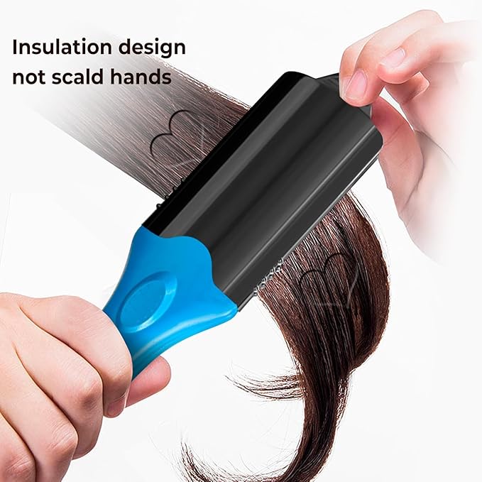 Hair Straightener &amp 3D Image Imprinting Iron with 5 Different Plates Perfect hot Tool for Art or Festival 3D Hair Stamper Crimping Iron for Volume