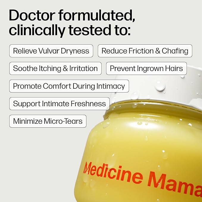 VMAGIC by Medicine Mama Organic Vulva Balm – Intimate Skin Care Menopause Support – Relieves Feminine Dryness Itching &amp Irritation – Hormone Free Vaginal Moisturizer for Women – 6 Pack 2 oz Ea