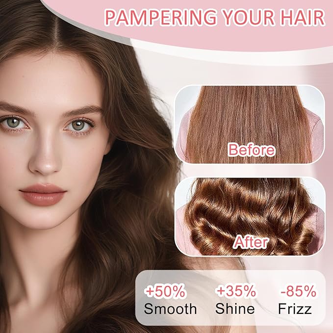 Wave Curling Iron 3 Barrel Hair Tool with Adjustable Temperature 100°C to 230°C for Women Fast Heating Anti-Scald 0.6 Inch Hair Crimper with Intelligent Power Off for All Hair Types (Red)