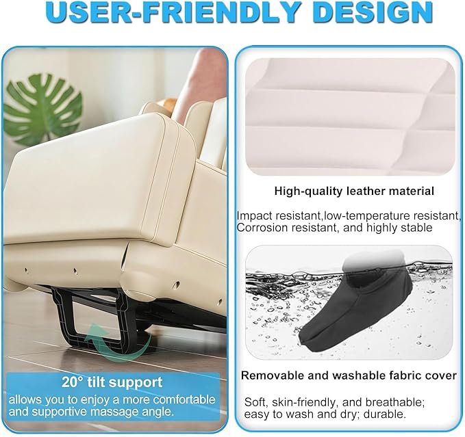 Shiatsu Foot and Calf Massager with APP Control Deep Kneading Foot Massager with Heat Vibration and Air Compression for Feet Ankle Leg Tired Muscles &amp Plantar Fasciitis for Men Women