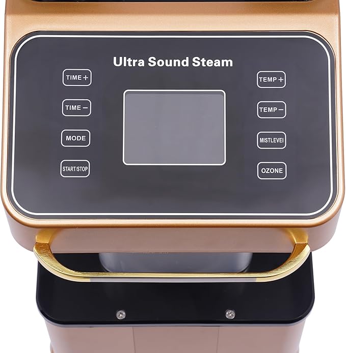 Nano Hair Steamer Professional Micro Mist Hair Color Processor with 2 Vaporizing Caps 650W Vertical Hair Care Machine with Rolling Wheels Salon Spa Equipment for Deep Hair Care Repair Hair Styling