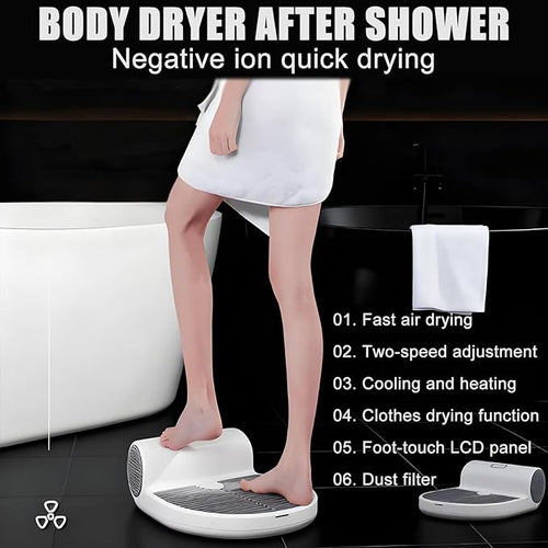 1500w Full Body Hair Dryer After ShowerFullbody Heater Blow Dryer with Practical LCD Control Panel Body Care Dryer for Adults After a BathLoad Capacity 150kg