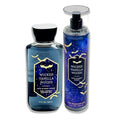 Bath &amp Body Works Wicked Vanilla Woods - 2 pc bundle - Fine Fragrance Mist 8oz - Shower Gel Aloe and Vitamin E 10oz - 2022 Halloween Edition