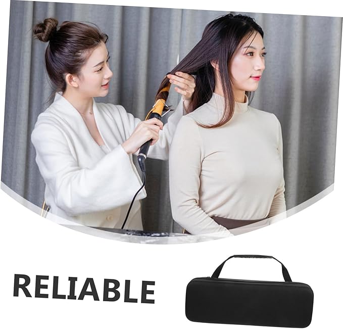WOONEKY Travel Hair Brush Case Hair Curler Bag Travel Case Compact Lightweight