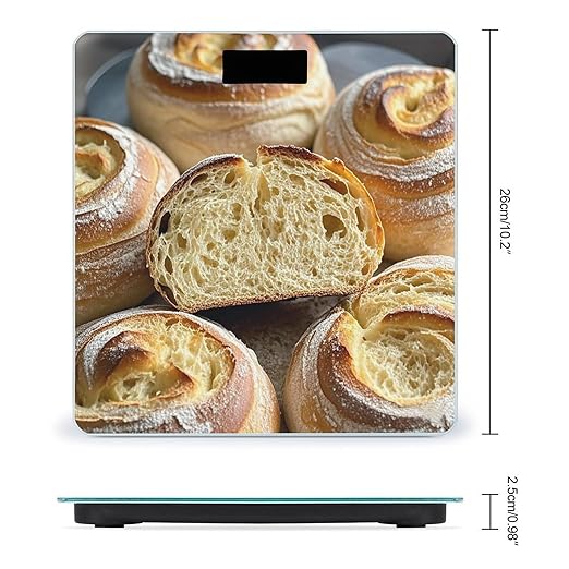 Painted Bread Scale for Body Weight Smart Scales Digital Bathroom Scale High Precision Weighing Scales with Large Display Weighing Machine for People