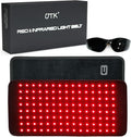 UTK Red Light Therapy Pad for Body Pain Relief LED 660＆850nm Wearable Wrap Deep Therapy Belt with Timer Function Relieve Back Shoulder Pain