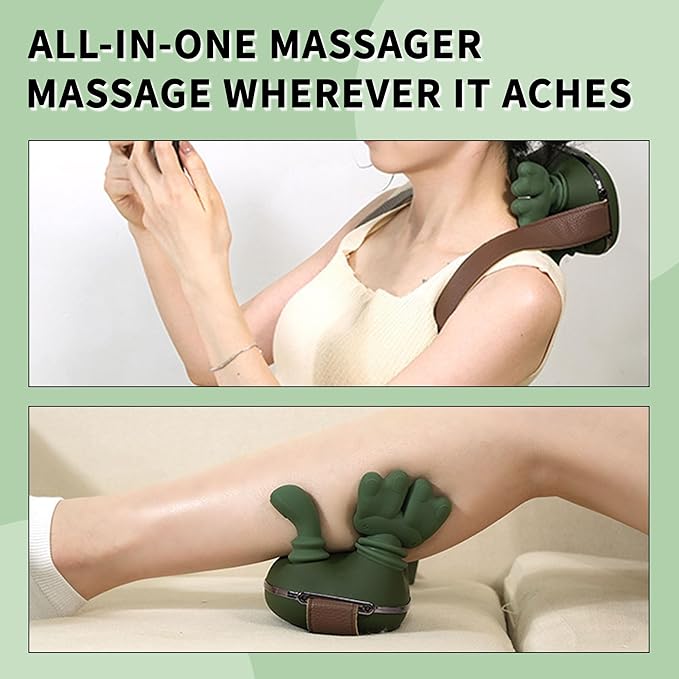 Smart Neck Massager with Soothing Heat Portable Relaxation Neck Massager for Home Office Travel Adjustable Comfort Massage Modes Gift for Family &amp Friends
