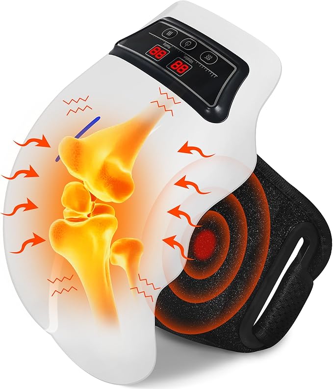 Knee Massager with Heat and Vibration Cordless Smart Massager for Joint Support and Muscle Relaxation