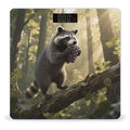 Raccoon Weight Scale Large Digital Bathroom Scales with Bright LED Display Non Slip Digital Scale and Step On Fashion Weighing Machine for Body