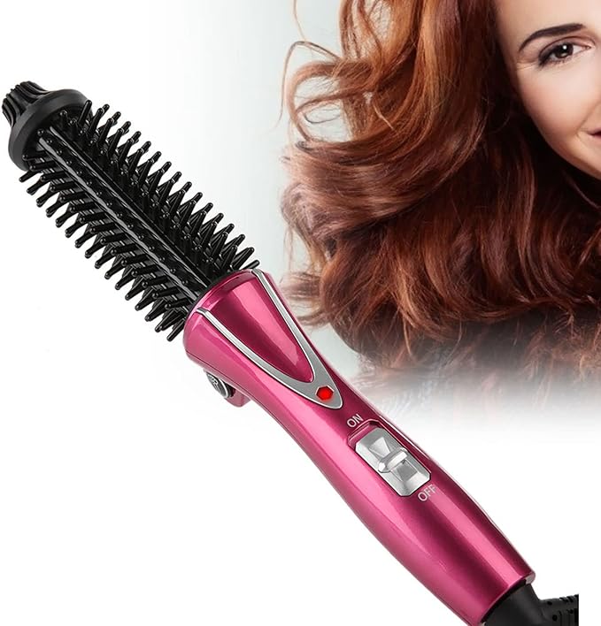 Hair Curler Brush Folding Curling Heated Round Mini Portable Travel Anti Static Dual Ionic Ceramic Thermal Styler Hair Styling Tool Hot Air Styling Brush for Volume and Soft Curls