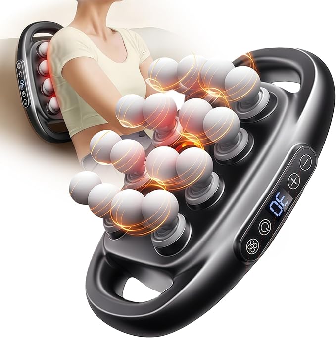 16-Drive Massage Gun Deep Tissue Muscle Massager with 3 Modes &amp 30 Intensities Portable Quiet Percussion Massager for Legs Waist Back Neck Buttocks Muscle Pain Relief