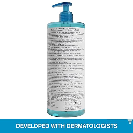 Uriage Extra-rich Dermatological Face &amp Body Wash for Sensitive Skin Preserves the Hydrolipidic Film of the Skin Fresh Foaming Body Cleanser Paraben &amp Soap-Free Physiological pH