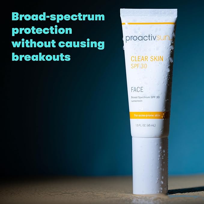 Proactiv Clear Skin Face Sunscreen Moisturizer With SPF 30 - Hydrating SPF Lotion And Sensitive Skin Sunscreen For Oily Skin And Acne-Prone Skin Oil Free Matte Skincare Sunscreen 1.5oz