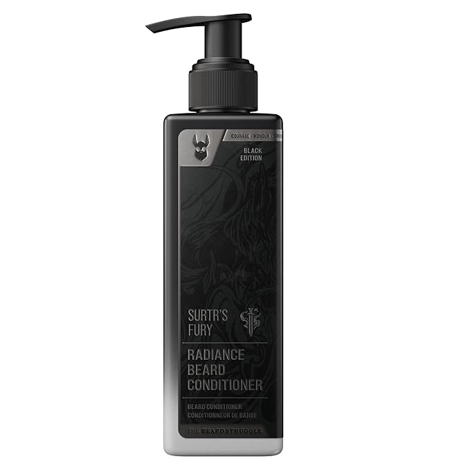 The Beard Struggle - Marksman's Beard Conditioner - Surtr's Fury Platinum Collection - Nourish Softens &amp Strengthens Beard - Radiance Beard Conditioner for Men (8 Fl oz)