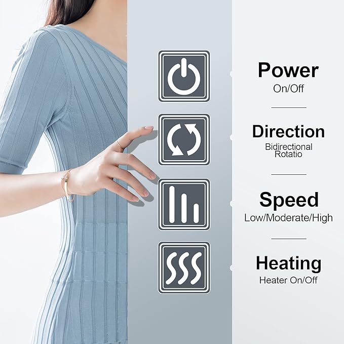 Mothers Day Gifts for Mom Wife Women Fathers Day Dad Husband Men Gifts Shiatsu Neck Back and Shoulder Massager with Heat for Pain Relief Deep Tissue Birthdays Valentine’s Day Christmas Gift