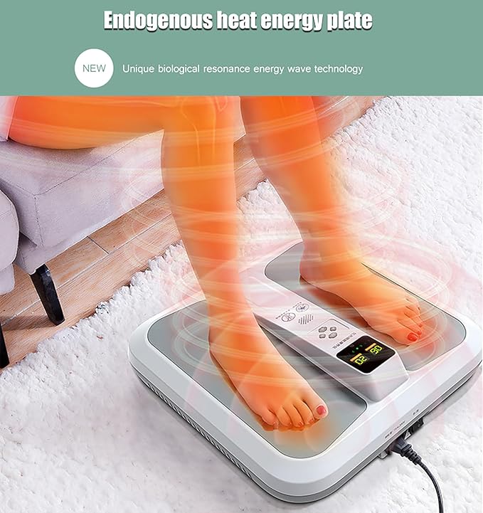 Terahertz Foot Massager Terahertz Therapy Instrument Magnetic Pulse Measuring Health Quantum Instrument 20 Intensities Recovery for Your Feet and Body