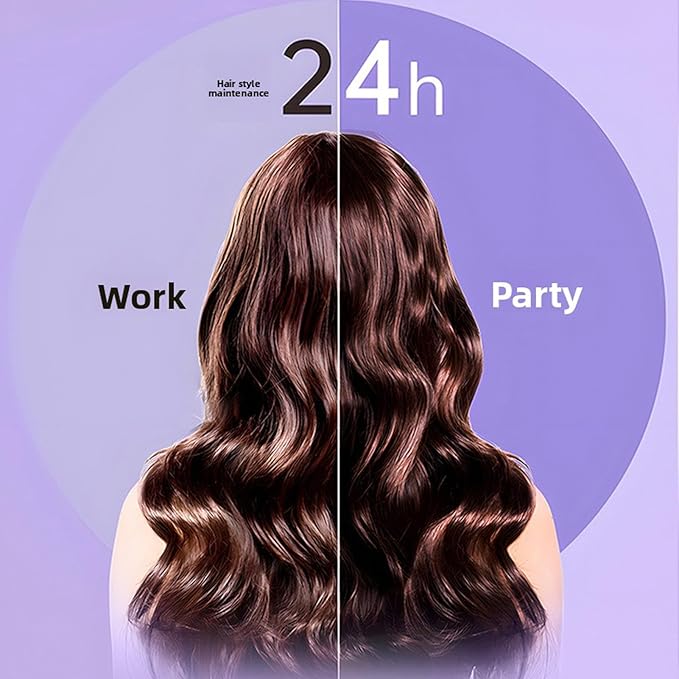 Yunir Automatic Curling Iron 32mm 1.25 Inch Ionic Auto Hair Curler Beach Waves Curling Wand Ceramic Coated 4 Temperatures Fast Heating Curler Travel Waving Tool for Salon Home (US Plug)