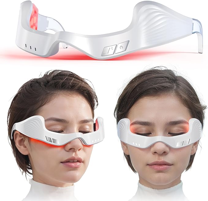 Under Eye Red Light Therapy Device Facial red Light Therapy for reducing Dark Circles and Puffiness Smoothing fine Lines Eye Massager