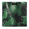 Green Snakeskin Bathroom Scale for Body Weight LCD Display Digital Bathroom Scale Tempered Glass Bathroom Weight Scales Fashion Smart Scales for Home Bedroom 400 Lb