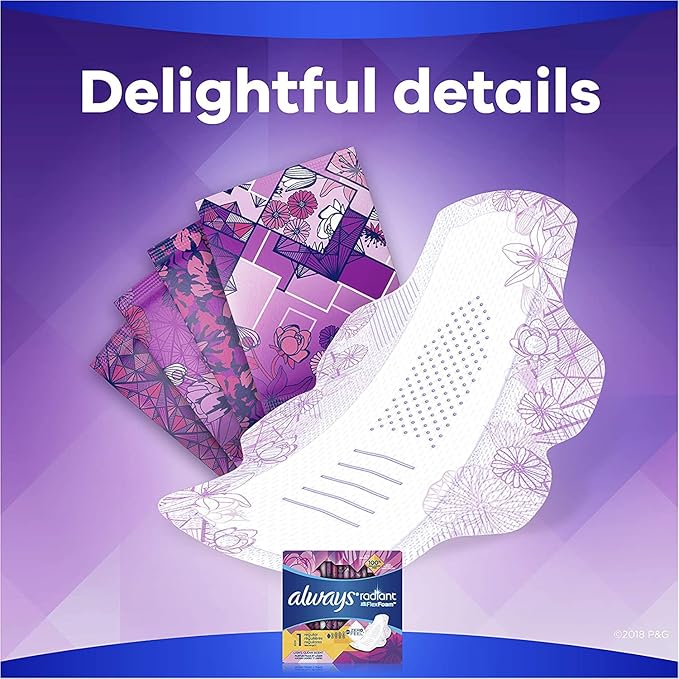 Always Radiant Pads with Wings Scented (Pack of 6)