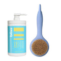 Bliss Lemon and Sage Hydrating Body Wash + Exfoliating Dry Brush for Back and Body