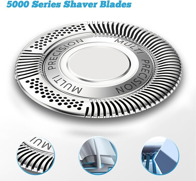 SH60/50 Replacement Shaver Head Blades Fit for Philips S6000 Series 6000 Replacement Philips Norelco Mens Cordless Wet Dry Electric Shaver SH50 5000 6000 Series