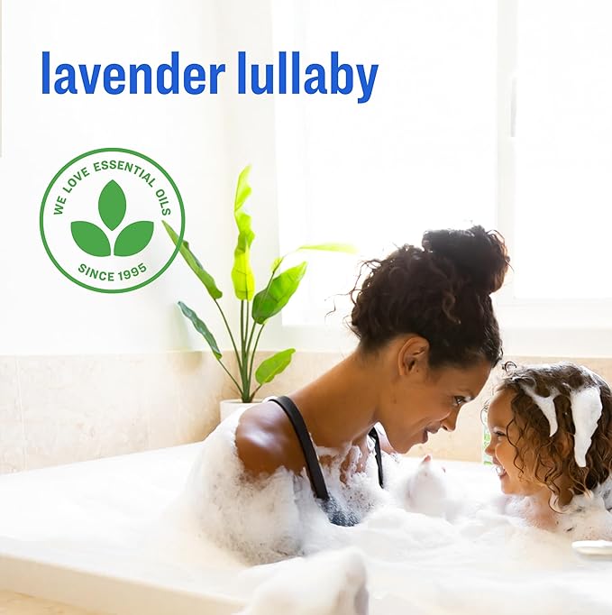 Everyone 3-in-1 Kids Soap Body Wash Bubble Bath Shampoo 32 Ounce (Pack of 2) Lavender Lullaby made with Essential Oils for Toddlers tweens and teens