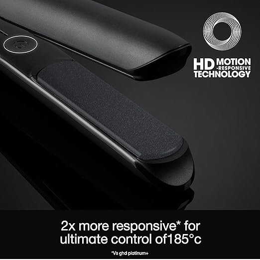 ghd Chronos Styler ― 1 Flat Iron Hair Straightener 3X Faster HD Motion-Responsive Styler for One Stroke High-Definition Results that Last 24hrs 85% More Shine 2X Less Frizz No Heat Damage