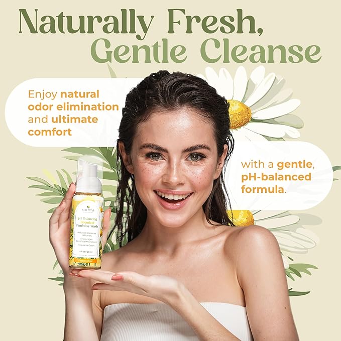 Tree to Tub Botanical Feminine Wash &amp Moisturizing Body Wash Bundle – Gentle Daily Cleansers with Soapberry Rose Water Persimmon Aloe &amp Shea Butter for Delicate Skin and Intimate Care