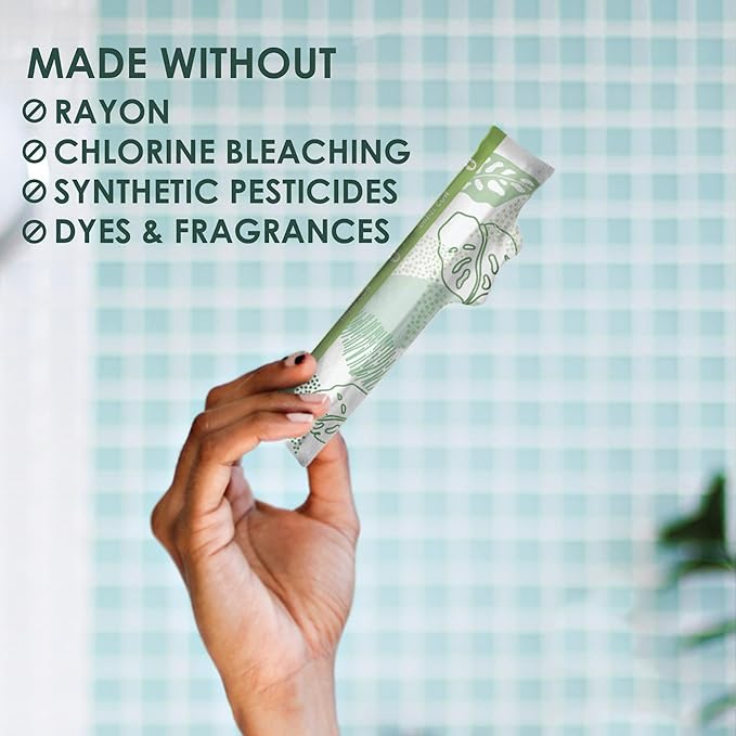 L. Cotton Tampons Regular/Super Absorbency Multipack Free from Chlorine Bleaching Pesticides Fragrances or Dyes 42 Count x 2 Packs (84 Count Total)