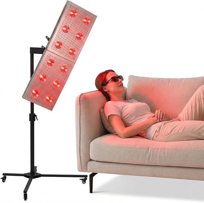 Near Infrared Light Stand Adjustable Height &amp Any Angle Infrared Light Panel Stand with Wheel Locks 44 Lb Load Capacity Gift Idea for Mom Women Wife Sister Girlfriend