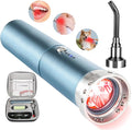 8-LED Handheld Red Light Therapy Wand for Face &amp Body 5200mAh Portable Near Infrared Light Device for Cold Sore &amp Joint Pain Relief 10Hz Pulse 460/660/850/940nm Multi-Wave Torch