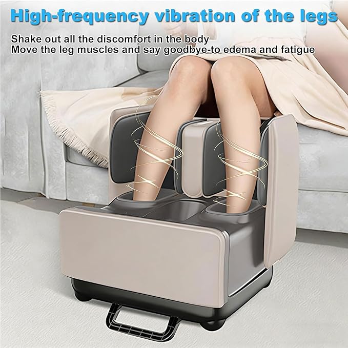 Shiatsu Foot and Calf Massager with APP Control Deep Kneading Foot Massager with Heat Vibration and Air Compression for Feet Ankle Leg Tired Muscles &amp Plantar Fasciitis for Men Women