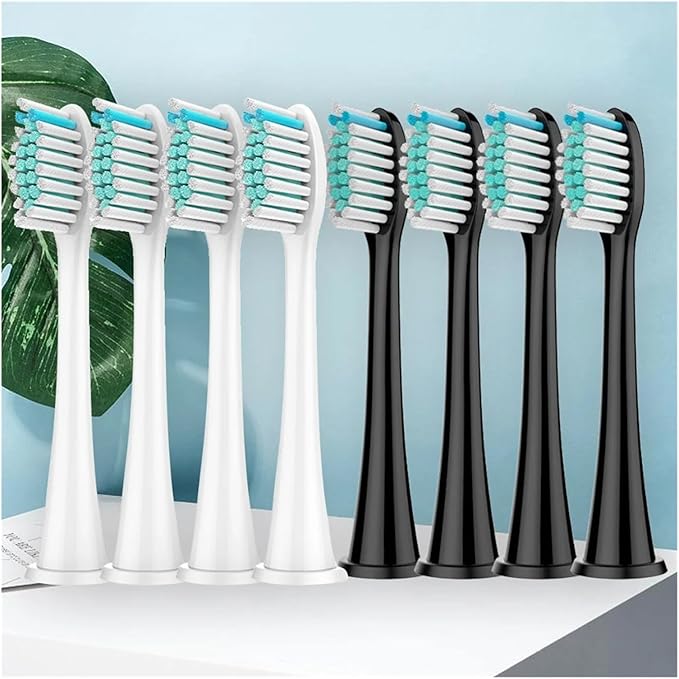Electric Toothbrush Head Replaceable Sonic Suitable Compatible for 's Brush(Black 12pc)