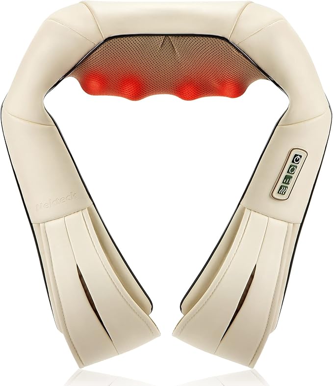 Nekteck Shiatsu Neck and Back Massager with Soothing Heat