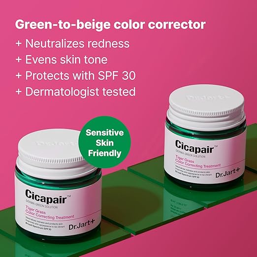Dr. Jart+ Cicapair Soothing Color Correcting Treatment SPF 30 with Centella Asiatica Extracts | cc cream | Korean Skin Care