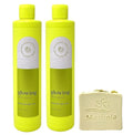 Bath &amp Body Works Glowing With Fruit Enzyme 2 Pack Exfoliating Body Wash Bundle with a Wild Jasmine Bar Soap - Full Size