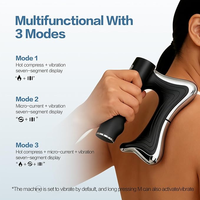 Heated Muscle Scraping ToolElectric Fascia KnifePortable Muscle Relaxation Therapy Device for Belly Arm Waist Leg