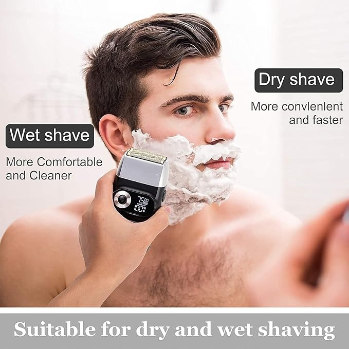 Electric Razor for Men Rechargeable Hair Shaver for Men Electric Shaver Beard Electric Razor Bald Head Fades Shaving Machine Finishing Tools