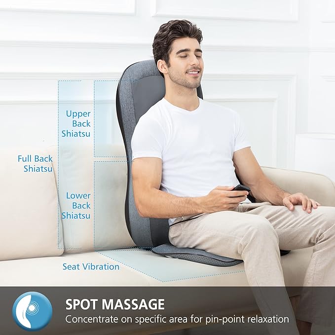 COMFIER Shiatsu Full Back Massager &amp Cordless Neck Massager