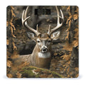 Camouflage Deer Bathroom Scale Automatic Power On/Off Body Scales LCD Backlight Display Square Digital Scale Rounded Corners Bathroom Scales for Home Bedrooms
