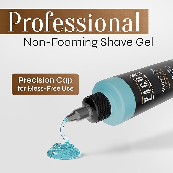 Facón Straight Razors for Men + Facón Transparent Shaving Gel for Men