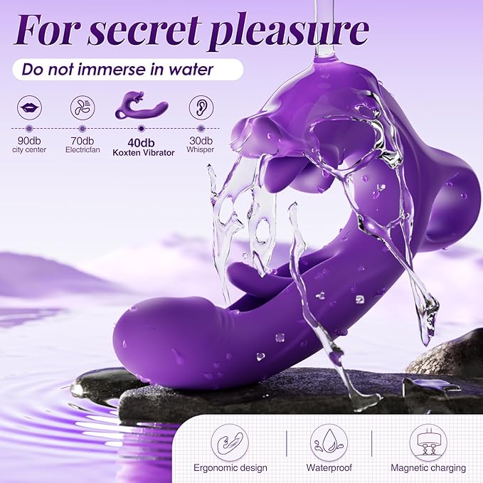 2025 Hot verison Golden Glow Luna Pro Age Massager for Women Health 2026 New Upgrade Goldenglow Massagers Ergonomic Design Water Proof USB Rechargeable CH15(Purple)