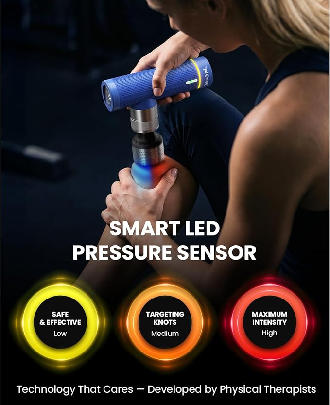 BOB AND BRAD A7 Pro Massage Gun with Heat &amp Cold Therapy for Back Pain &amp Recovery - 11mm Deep Tissue Portable Quiet Handheld Gun FSA-HSA Eligible with Case